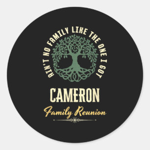 Sticker Rond Reunion familiale 2025 Conception de jumelage - Ca