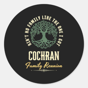 Sticker Rond Reunion familiale 2025 Conception de jumelage - Co