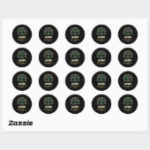 Sticker Rond Reunion familiale 2025 Conception de jumelage - Ha (Feuille)