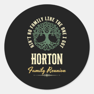 Sticker Rond Reunion familiale 2025 Conception de jumelage - Ho