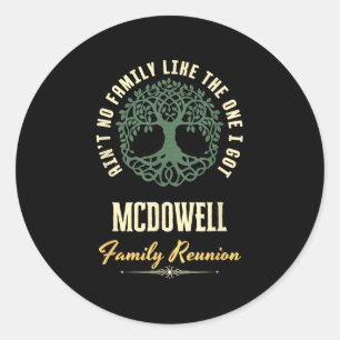 Sticker Rond Reunion familiale 2025 Conception de jumelage - Mc