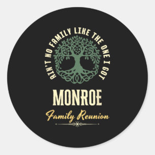 Sticker Rond Reunion familiale 2025 Conception de jumelage - Mo