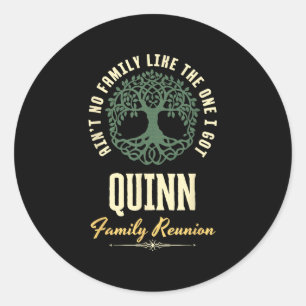 Sticker Rond Reunion familiale 2025 Conception de jumelage - Qu