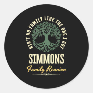 Sticker Rond Reunion familiale 2025 Conception de jumelage - Si
