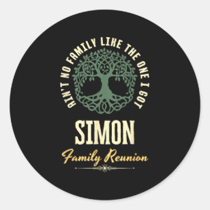 Sticker Rond Reunion familiale 2025 Conception de jumelage - Si