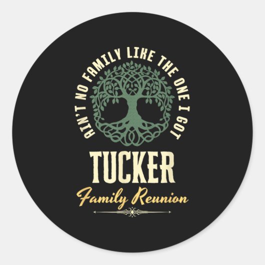 Sticker Rond Reunion familiale 2025 Conception de jumelage - Tu (Devant)