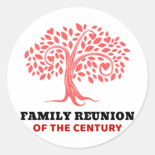 Sticker Rond Réunion Familiale Du Siècle