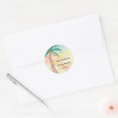 Sticker Rond Réunion familiale Palm Tree (Enveloppe)