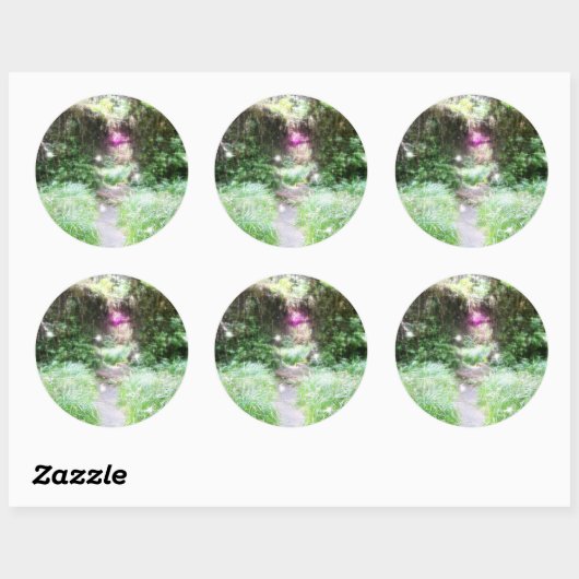 Sticker Rond Rêve - (Feuille)