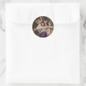 Sticker Rond Rêve de Printemps par Bouguereau (Sac)