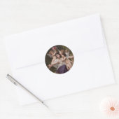 Sticker Rond Rêve de Printemps par Bouguereau (Enveloppe)