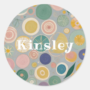 Sticker Rond Rêve Kaleidoscope personnalisé
