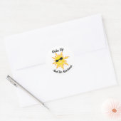 Sticker Rond Réveillez-Vous Et Soyez Un Soleil Incroyable Avec  (Enveloppe)