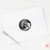 Sticker Rond Réveillon Dans Le Jardin (Enveloppe)