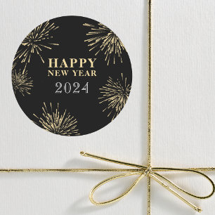 Sticker Rond Réveillon du Nouvel An