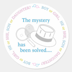 Sticker Rond Révélation de genre