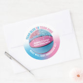 Sticker Rond Révélation de genre du basket-ball (Enveloppe)