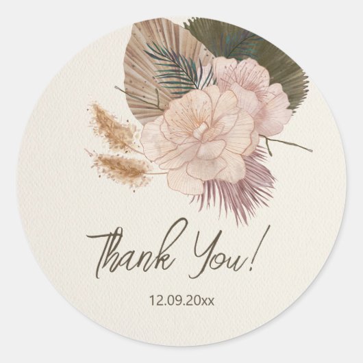 Sticker Rond Révélation de genre moderne | Révélation minimalis (Devant)