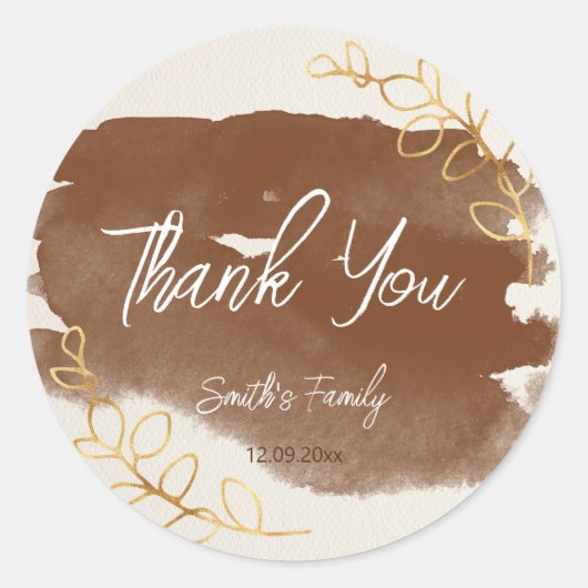 Sticker Rond Révélation de genre moderne | Révélation minimalis (Devant)