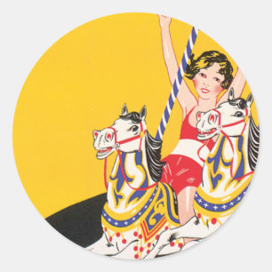 Sticker Rond Revere Beach dimanche