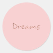 Sticker Rond Rêves - (Devant)