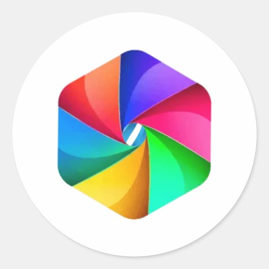 Sticker Rond Rêves célestes. (Devant)