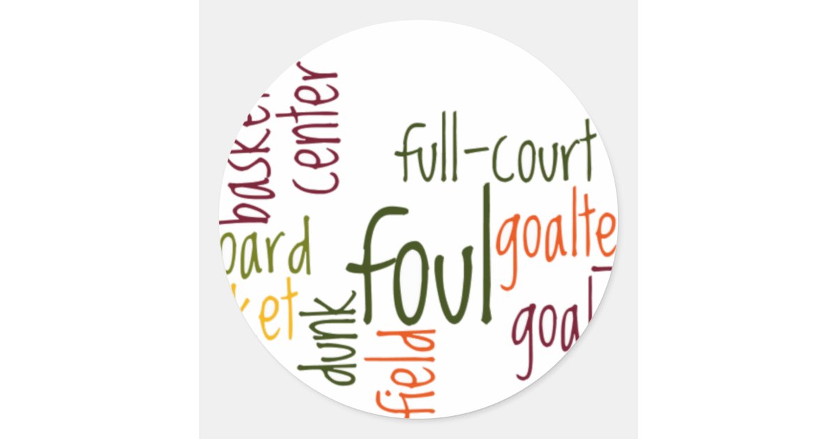 Sticker Rond Rêves de Dunk : Basketball – Jeu de Champions | Zazzle.be