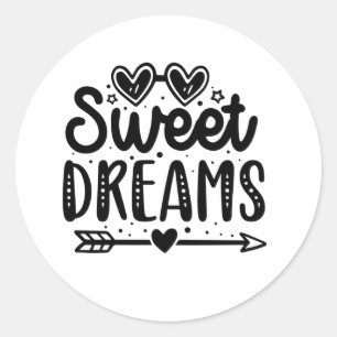 Sticker Rond rêves doux