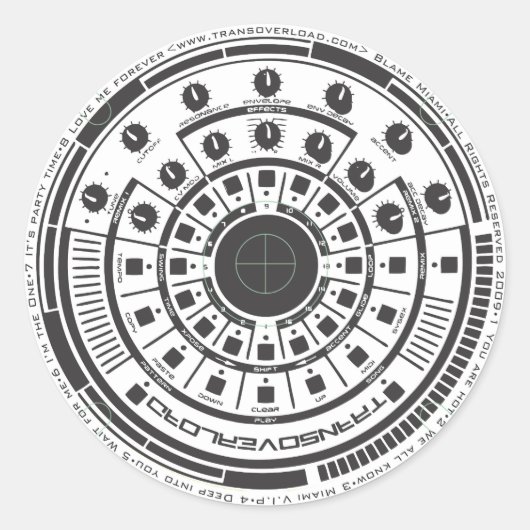 Sticker Rond Révolution (Devant)