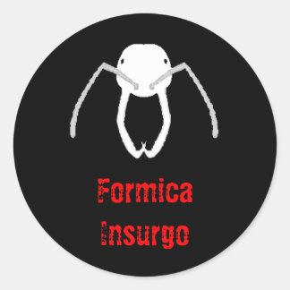 Sticker rond Révolution des fourmis