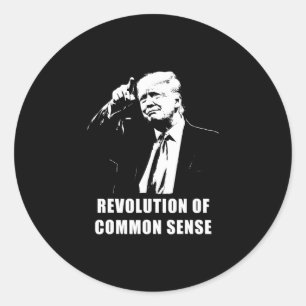 Sticker Rond Révolution du bon sens – Investiture de Trump 20