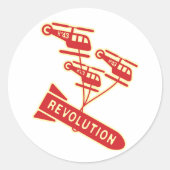 Sticker Rond Révolution du nucléaire (Devant)