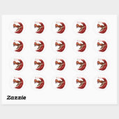 Sticker Rond Rex SuRfinG (Feuille)