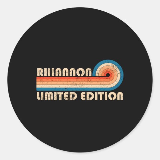 Sticker Rond Rhiannon Nom personnalisé (Devant)
