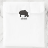 Sticker Rond Rhinoceros (Sac)