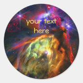Sticker Rond Rho Ophiuchi Cloud Complex, James Webb Photo spati (Devant)