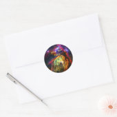 Sticker Rond Rho Ophiuchi Cloud Complex, James Webb Photo spati (Enveloppe)