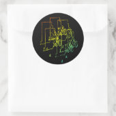 Sticker Rond rhode island chill flou (Sac)