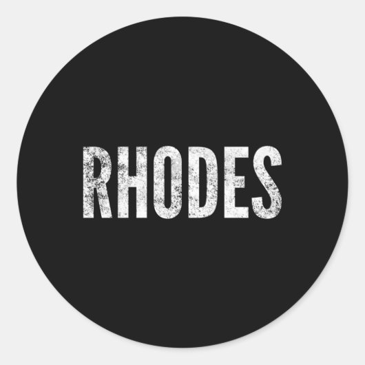 Sticker Rond Rhodes (Devant)