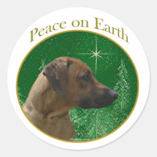 Sticker Rond Rhodesian Ridgeback