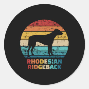 Sticker Rond Rhodesian Ridgeback