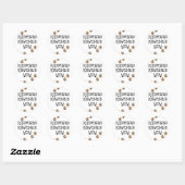 Sticker Rond Rhodesian Ridgeback Maman (Feuille)
