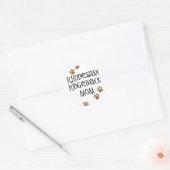 Sticker Rond Rhodesian Ridgeback Maman (Enveloppe)