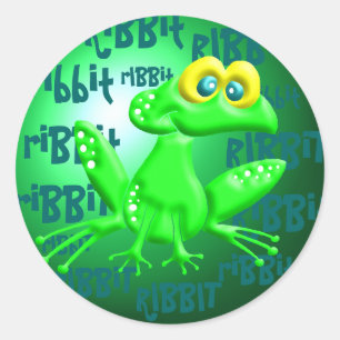 Sticker Rond Ribbit !
