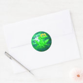 Sticker Rond Ribbit ! (Enveloppe)