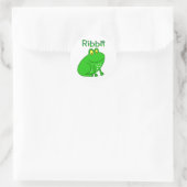 Sticker Rond Ribbit de grenouille (Sac)