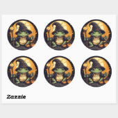 Sticker Rond Ribbit mystique (Feuille)