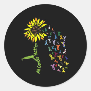 Sticker Rond Ribbon de la Journée de sensibilisation à tous les