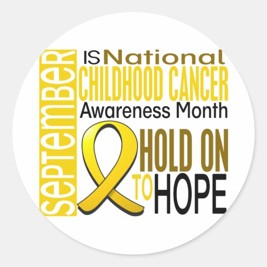 Sticker Rond Ribbon I2 du mois de sensibilisation au cancer che (Devant)