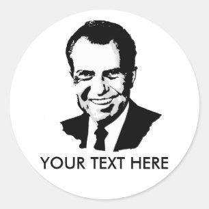 Sticker Rond Richard Nixon